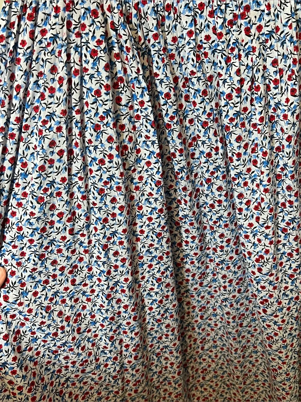 J. Crew Cotton Voile Empire Waist Maxi Dress Poppy Floral Print Sundress M NWT - Picture 4 of 13